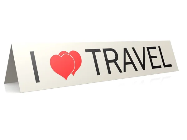 I love travel — Stock Photo, Image