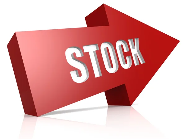 Stock freccia rossa — Foto Stock