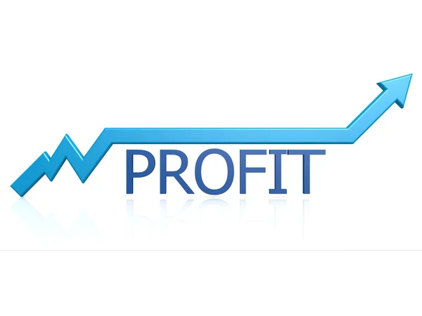 Gráfico de beneficios — Foto de Stock