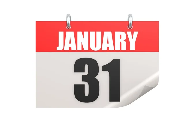 Calendar January 31 — Stock Photo, Image