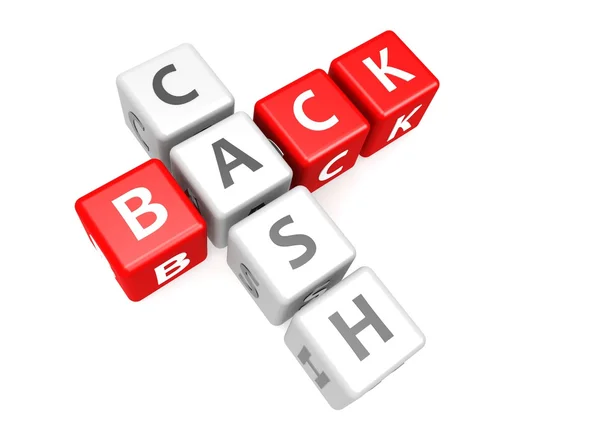 Cash back w module — Zdjęcie stockowe