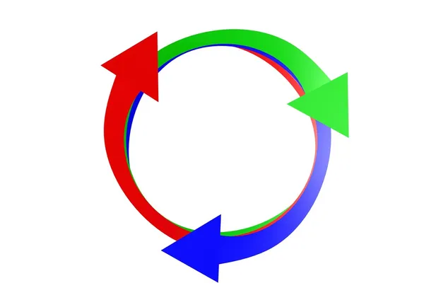 Flechas circulares — Foto de Stock