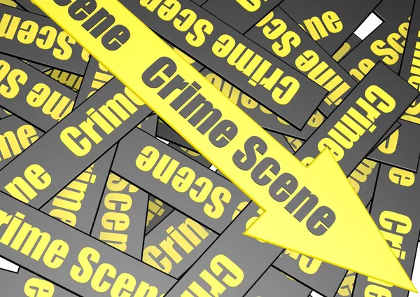 Crime scene banner — Stock Photo, Image