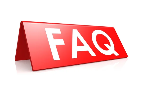 FAQ tag — Stock Photo, Image