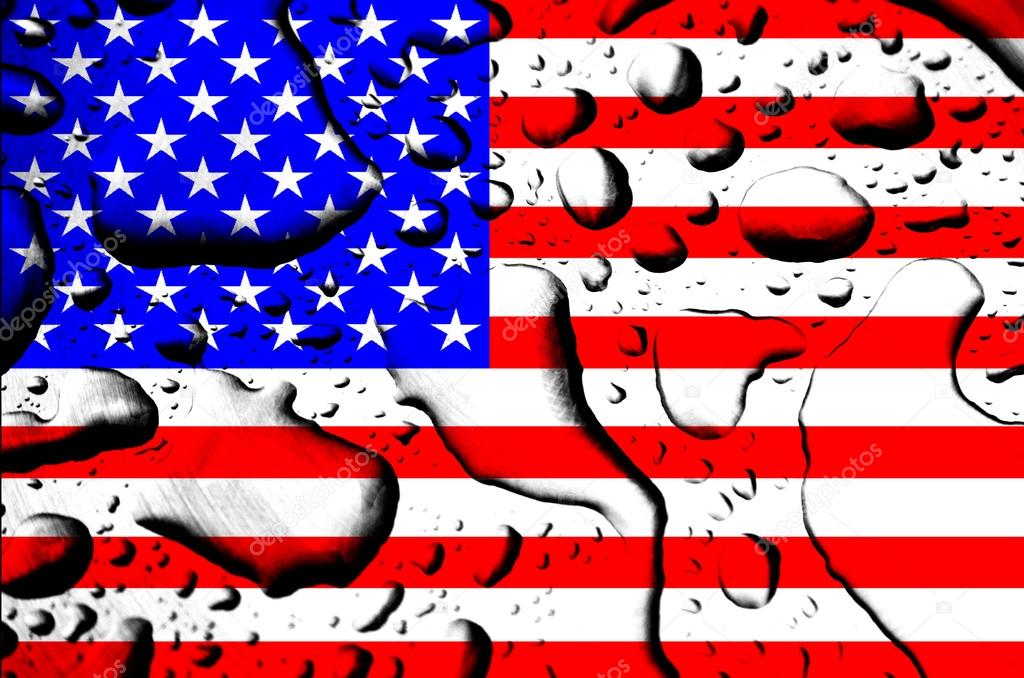 US flag water mark
