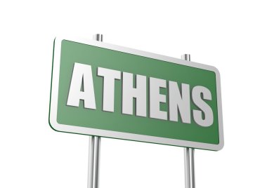 yol işareti Atina