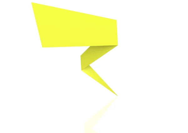 Origami jaune — Photo