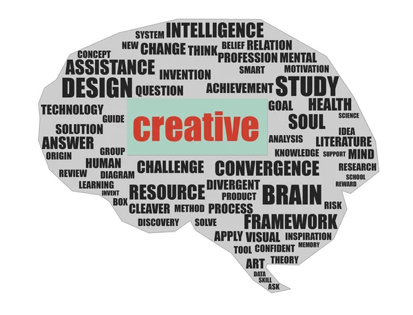 Cérebro criativo — Fotografia de Stock