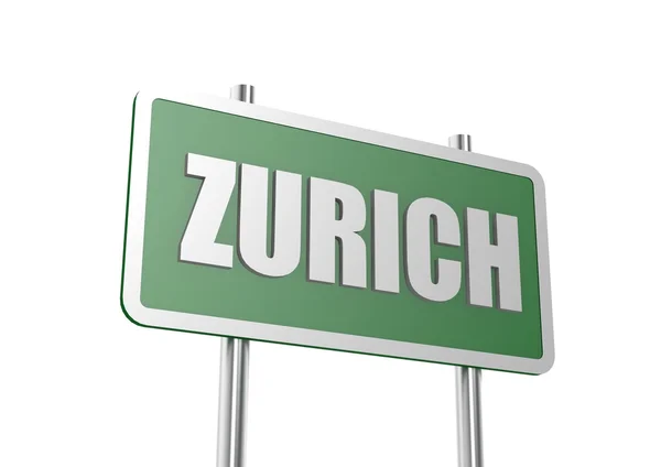 Road sign Zurich — Stock Photo, Image