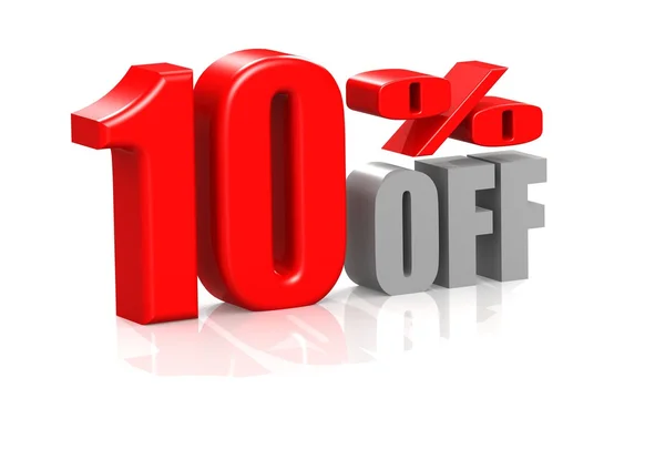 10 percent off — Stock Photo, Image