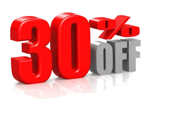 30 percent off — Stock Photo, Image