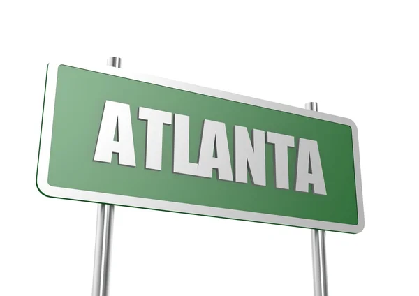 Väg underteckna atlanta — Stockfoto