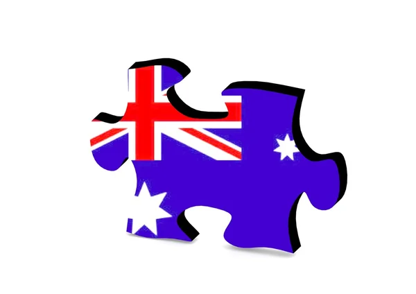 Australia puzzle — Stock Photo, Image