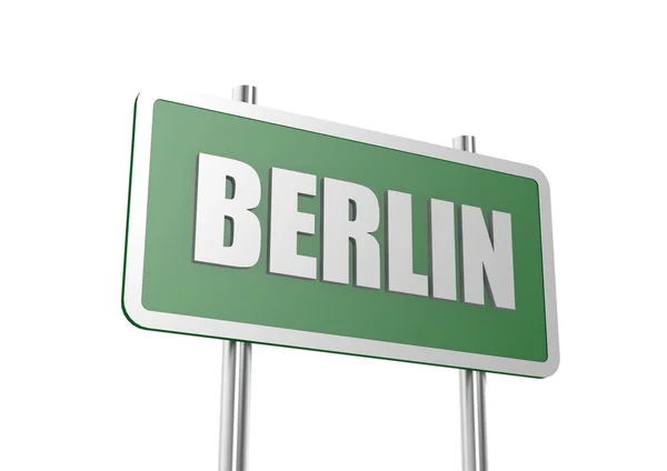 Cartello stradale berlin — Foto Stock
