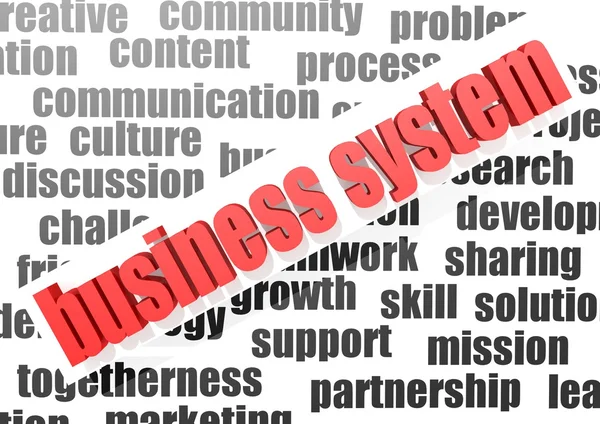 Business system — Stock Photo, Image
