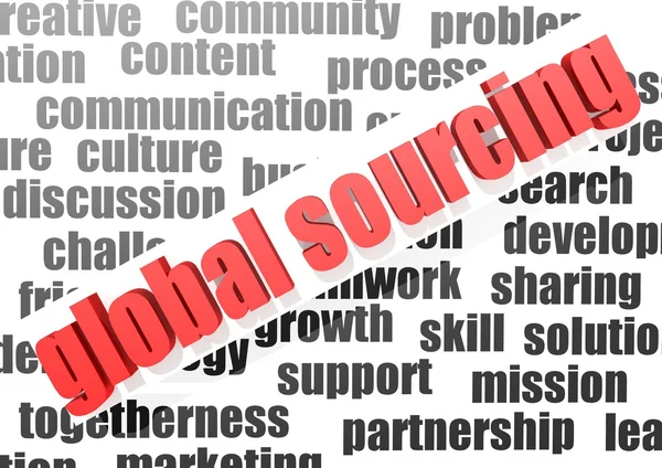 Globalny sourcing — Zdjęcie stockowe