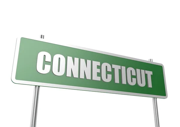 Connecticut sign board — Stock Photo, Image