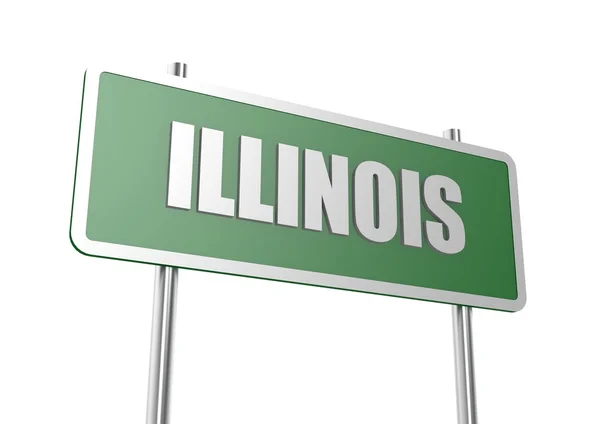 Illinois-Schild — Stockfoto