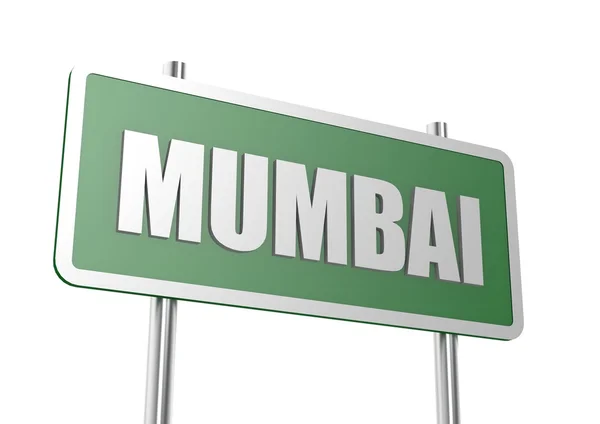 Road sign Mumbai — Stock Photo, Image