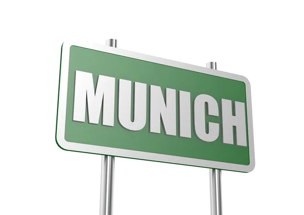 Road sign Munich — Stock Photo, Image