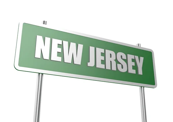 Panneau signe New Jersey — Photo