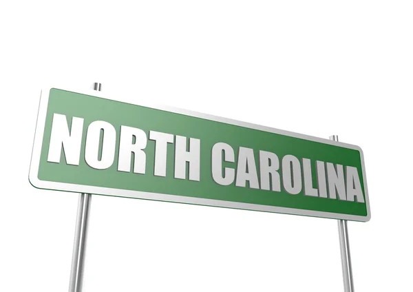 North carolina tecken styrelse — Stockfoto