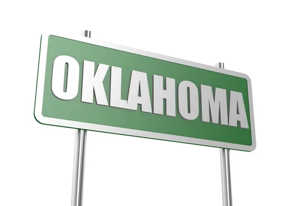 Oklahoma tecken styrelse — Stockfoto