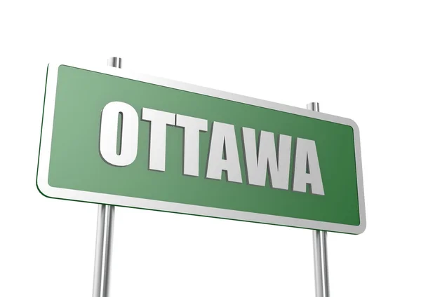Ottawa placa de sinal — Fotografia de Stock