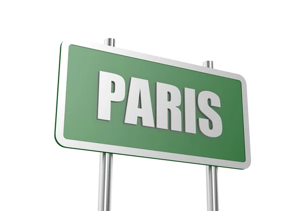 Дорожный знак Париж — стоковое фото