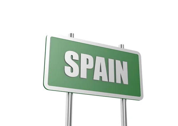 Znak drogowy Hiszpania — Zdjęcie stockowe