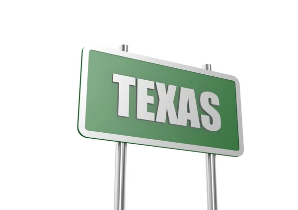 Texas tecken styrelse — Stockfoto