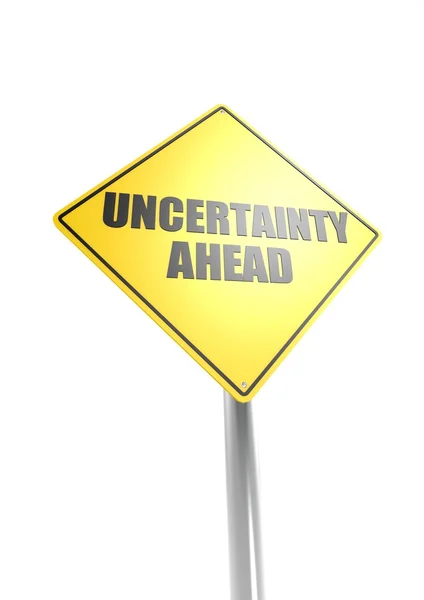Uncertainty ahead — Stock Photo, Image