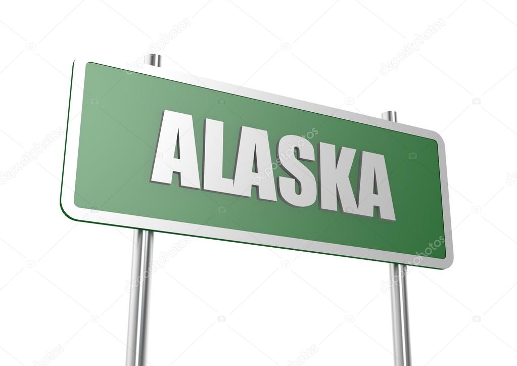 Alaska sign board