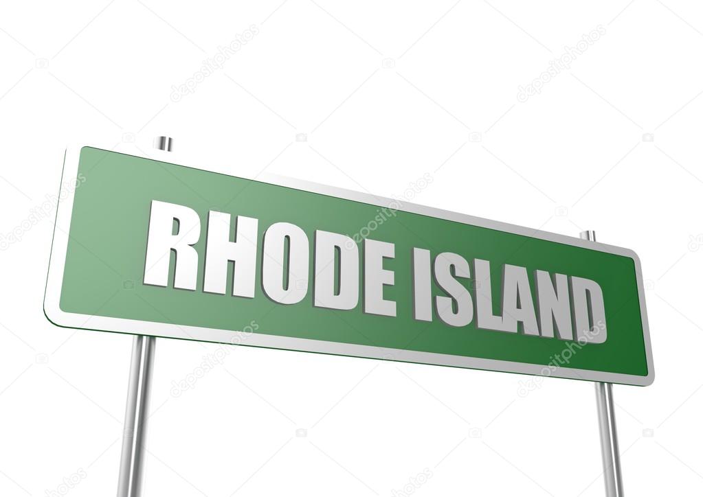 Rhode Island sign board