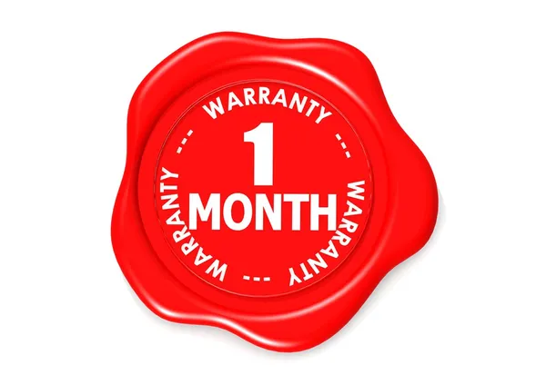 Miesiąc gwarancji pieczęć — Zdjęcie stockowe