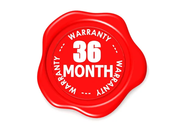 Thirty six month warranty seal — Stock Photo, Image