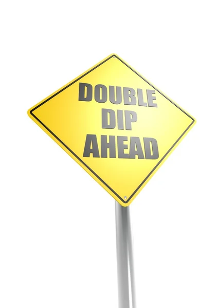 Double-Dip-Rezession — Stockfoto