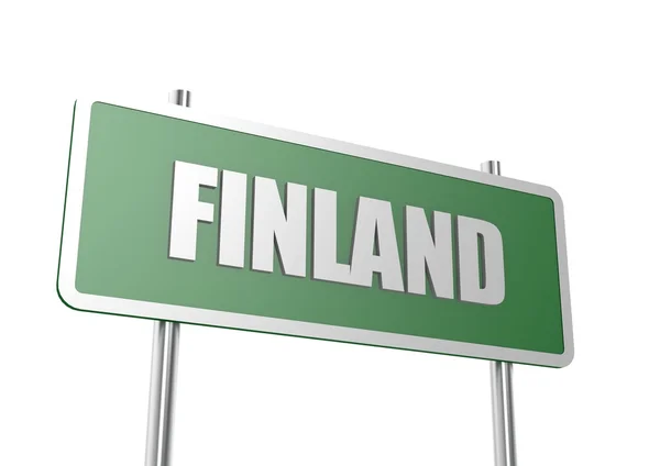 Weg ondertekenen finland — Stockfoto