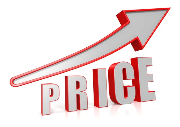 Price Growth with arrow symbol — Stock Photo, Image