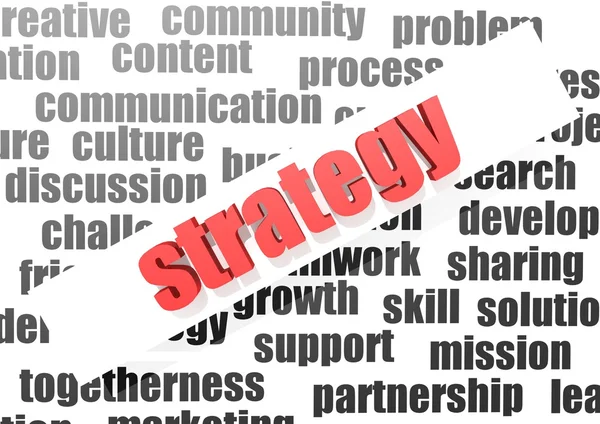 Strategikoncept — Stockfoto