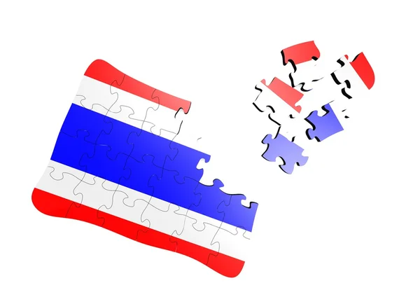 태국 국기 퍼즐 — 스톡 사진