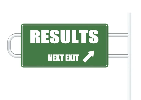 Results Sign — Stock Photo, Image