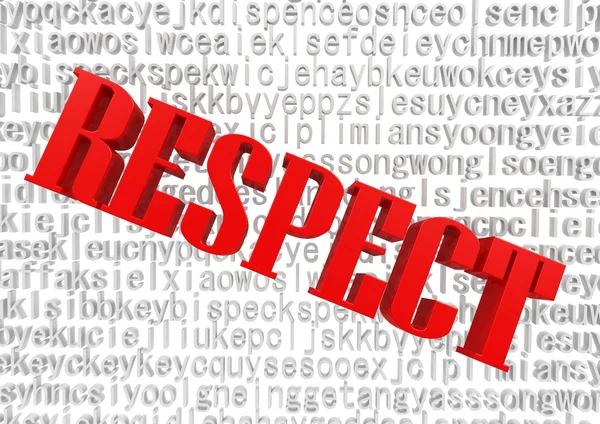 Respect word cloud — Stock Photo, Image