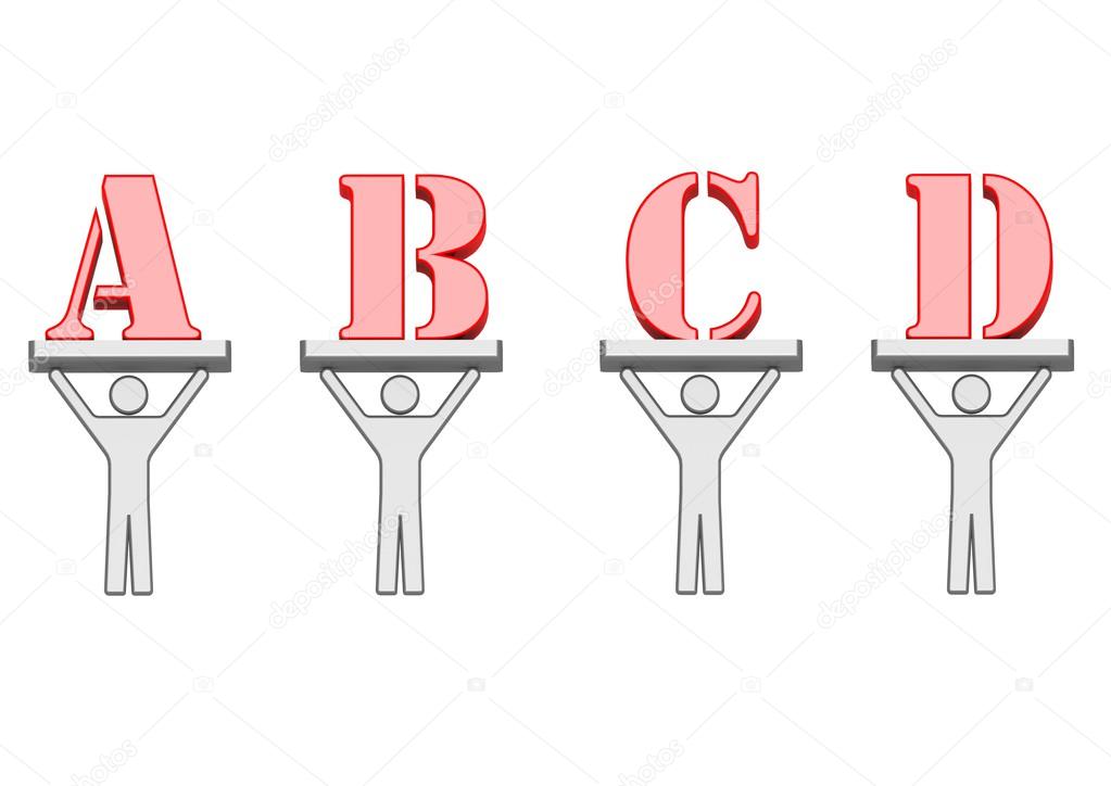 Alphabet ABCD