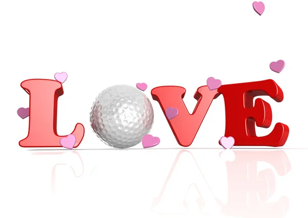 Liebe zum Golf — Stockfoto