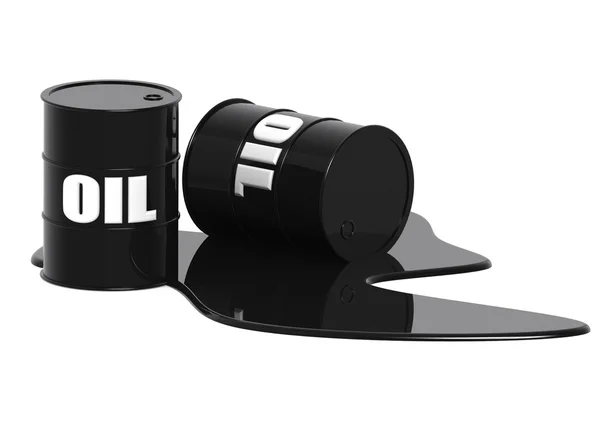 Δύο βαρέλια πετρελαίου — Φωτογραφία Αρχείου