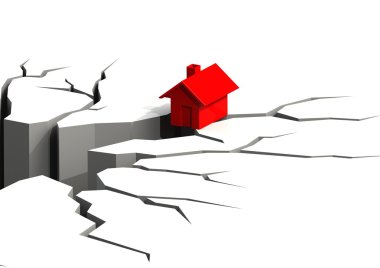 Falling real estate clipart
