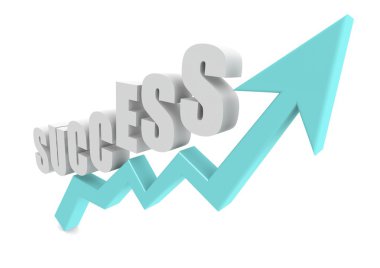 başarı kelime mavi büyüme oku