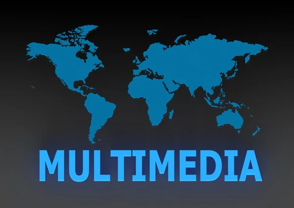 Globale Multimediatechnologie — Stockfoto