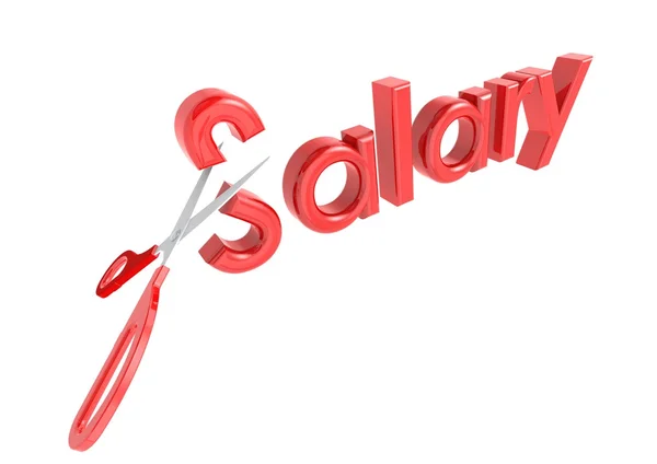 Salary cut — Stock Photo, Image
